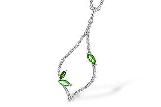 L190-79529: NECK .35 GREEN GARNET .55 TGW