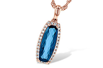 L190-80365: NECK 1.58 LONDON BLUE TOPAZ 1.70 TGW