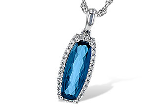 L190-80365: NECK 1.58 LONDON BLUE TOPAZ 1.70 TGW