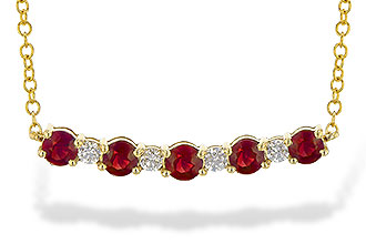 L190-81274: NECK .58 TW RUBY .70 TGW