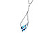 L273-49492: NECK .82 BLUE TOPAZ 1.05 TGW