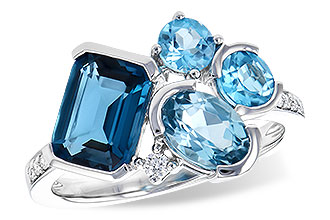 L273-52220: LDS RG 3.08 BLUE TOPAZ TW 3.15 TGW