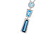 L274-38565: NECK 3.26 TW BLUE TOPAZ 3.50 TGW