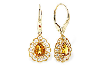 L274-39529: EARR .74 TW CITRINE .90 TGW