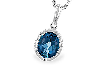 L274-40429: NECK 1.90 TW LONDON BLUE TOPAZ 1.93 TGW (9x7 LBT)