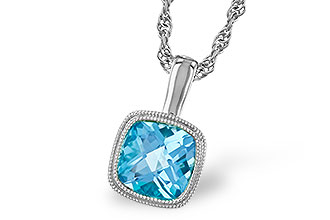 L274-42265: NECKLACE 1.10 CT BLUE TOPAZ