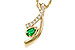 L275-33101: NECKLACE .17 EMERALD .34 TGW (5x3 EMER)
