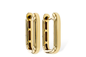 L275-34083: GOLD EARRINGS (15MM)