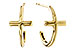 L275-34920: GOLD EARRINGS (14MM)