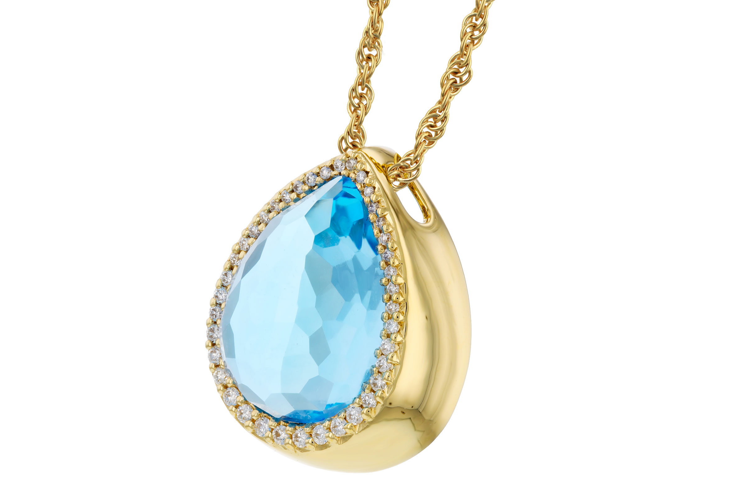 L276-19529: NECK 5.78 LONDON BLUE TOPAZ 5.92 TGW (14x10MM)