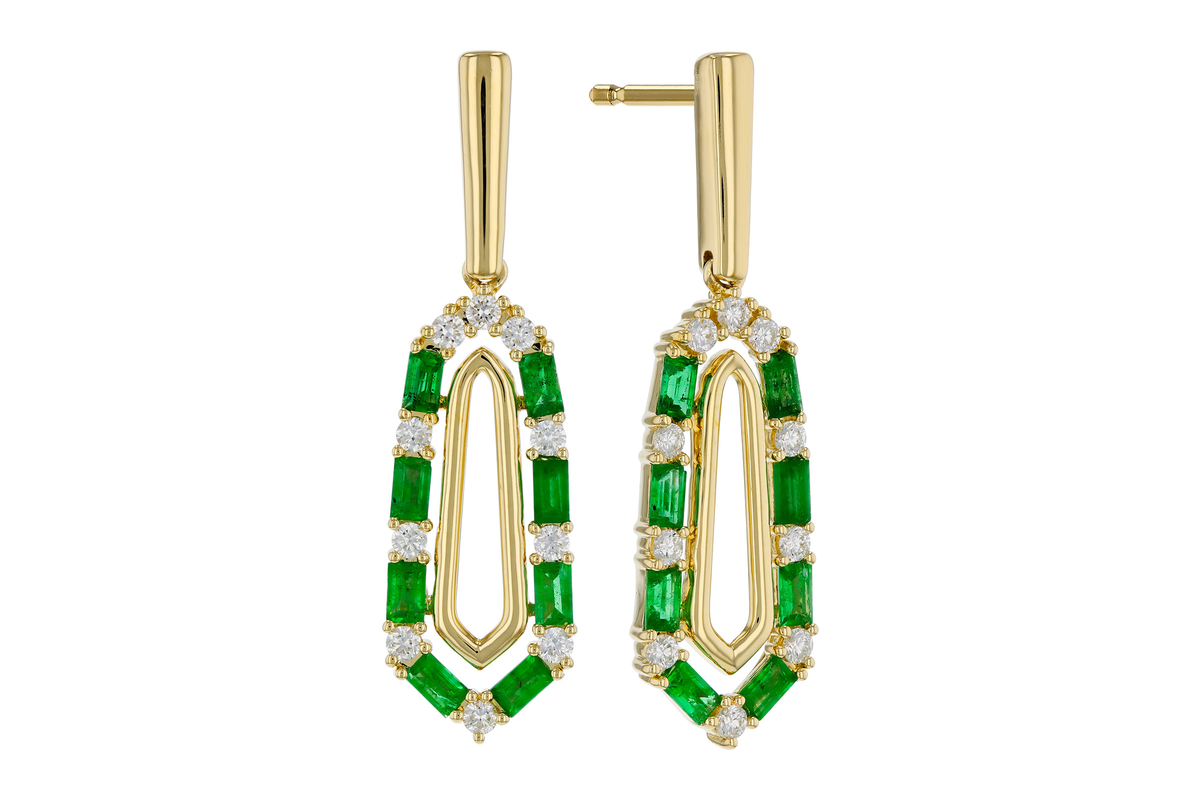 L276-21320: EARR .74 TW EMERALD 1.02 TGW