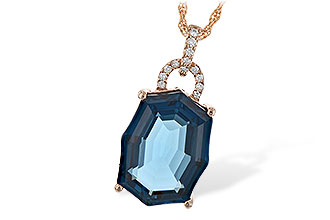 M189-90447: NECK 11.75 LONDON BLUE TOPAZ 11.85 TGW