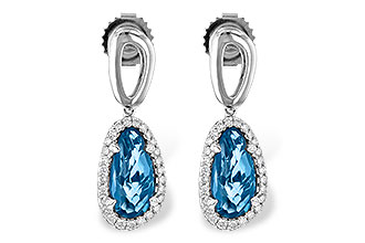 M190-80374: EARR 4.05 LONDON BLUE TOPAZ 4.36 TGW