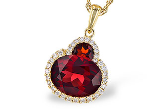 M273-53165: NECK 3.02 TW GARNET 3.16 TGW