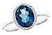 M274-40429: LDS RG 1.90 TW LONDON BLUE TOPAZ 1.93 TGW(9x7 LBT)