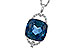 M275-28601: NECK 9.00 LONDON BLUE TOPAZ 9.20 TGW (12MM LBT)