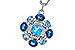 M275-30365: NECKLACE 3.19 TW BLUE TOPAZ 3.25 TGW