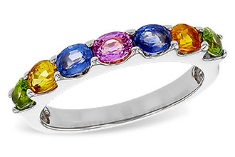 M275-30392: LDS WED RG 1.54 TW MULTI-COLOR SAPPHIRE