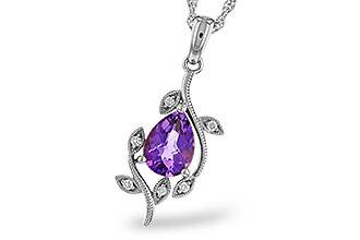 M275-30410: NECKLACE .88 AMETHYST .93 TGW (8x6MM AMY)