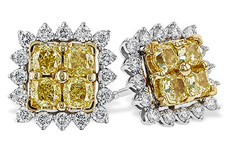 M275-31310: EARR 1.04 FANCY YELLOW DIAMONDS 1.44 TW