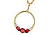 M275-31338: NECKLACE .79 RUBY .89 TGW