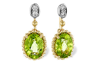 M275-34974: EARR 1.36 TW PERIDOT 1.42 TGW (7x5MM OV)