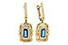 M276-18592: EARR .82 TW LONDON BLUE TOPAZ 1.00 TGW (6x3MM LBT)
