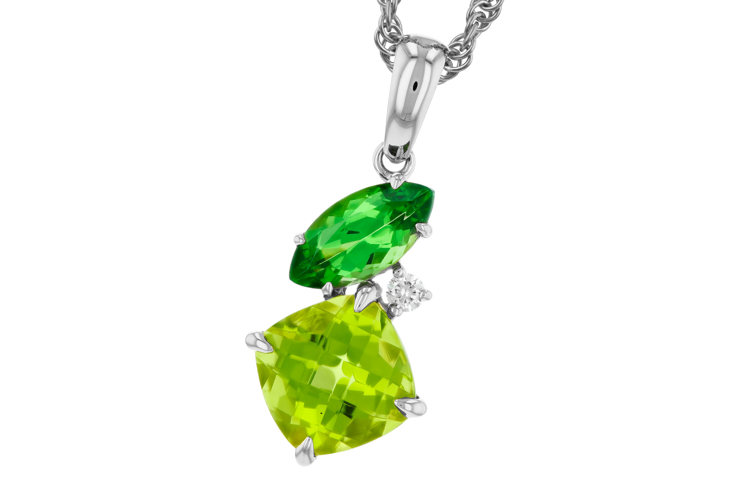 M276-21292: NECKLACE 1.97 TW SEMI-PREC (PER,TSAV) 2.00 TGW