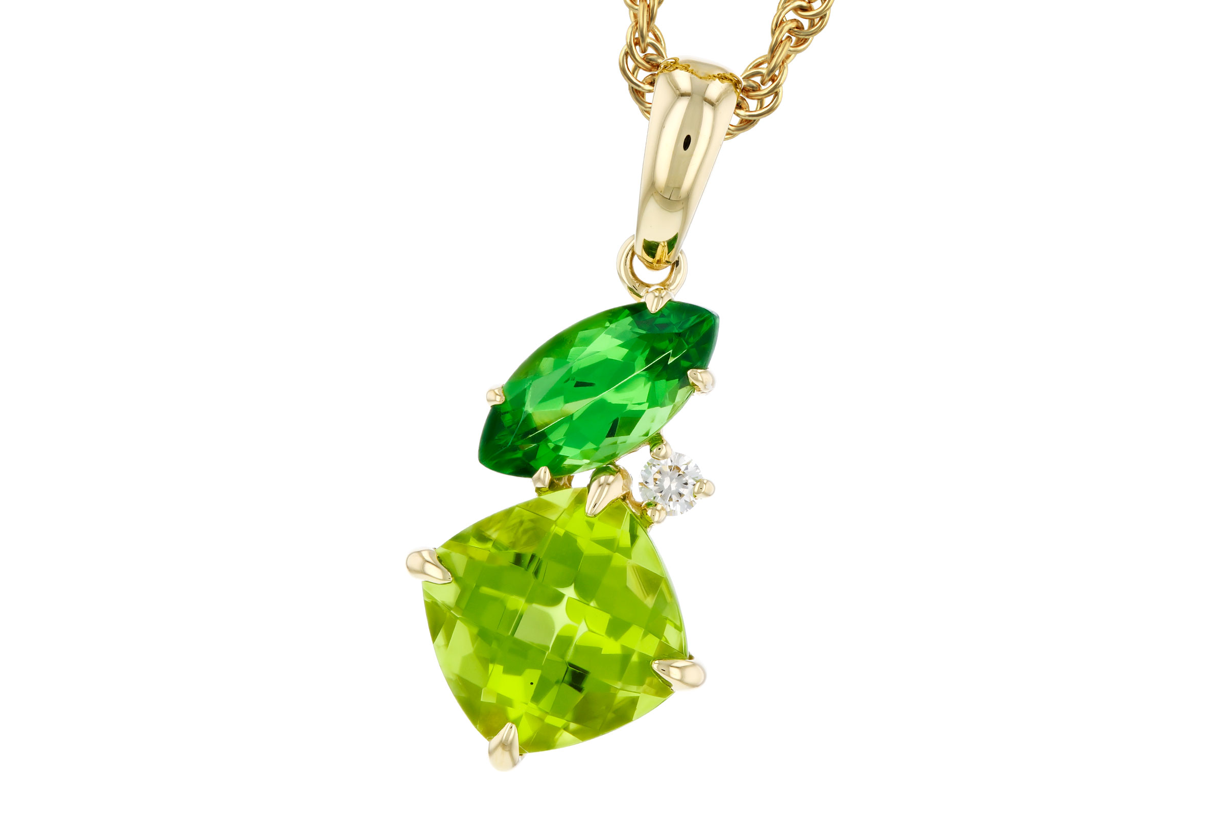 M276-21292: NECKLACE 1.97 TW SEMI-PREC (PER,TSAV) 2.00 TGW
